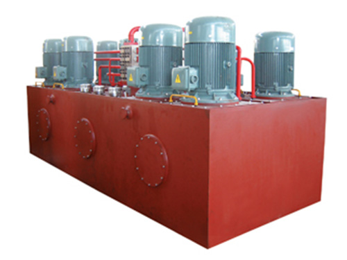 Multi pump large hydraulic press hydraulic control station